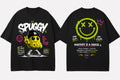 Spuggy T-Shirt Nera Be Real Be Spuggy - Fronte e Retro