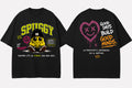 Spuggy T-Shirt Nera Be Kind Be You Be Spuggy - Fronte e Retro