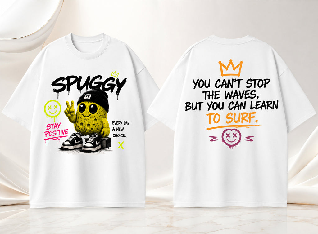 Spuggy T-Shirt Bianca Real Vibes Only