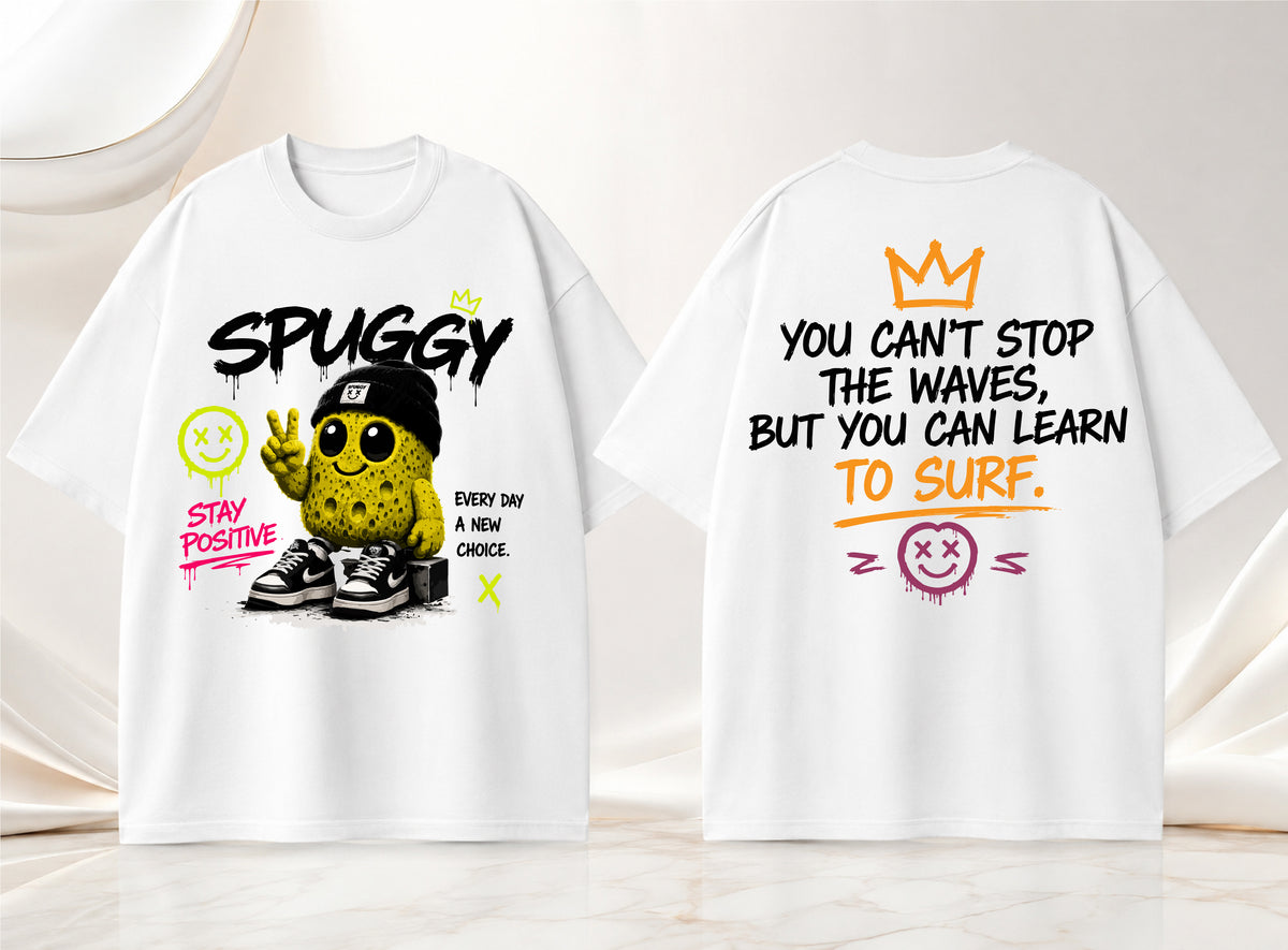 Spuggy T-Shirt Bianca Real Vibes Only