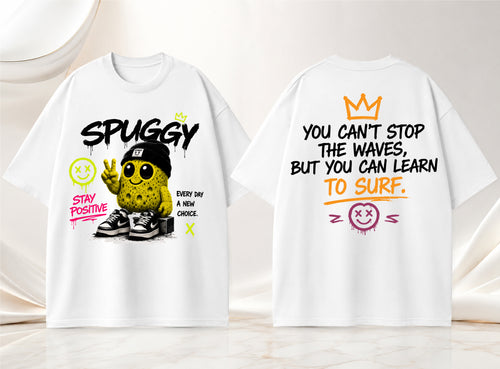 Spuggy T-Shirt Bianca Real Vibes Only