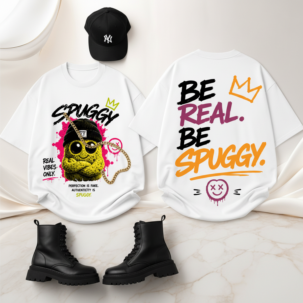 Spuggy White #03 Flat Lay