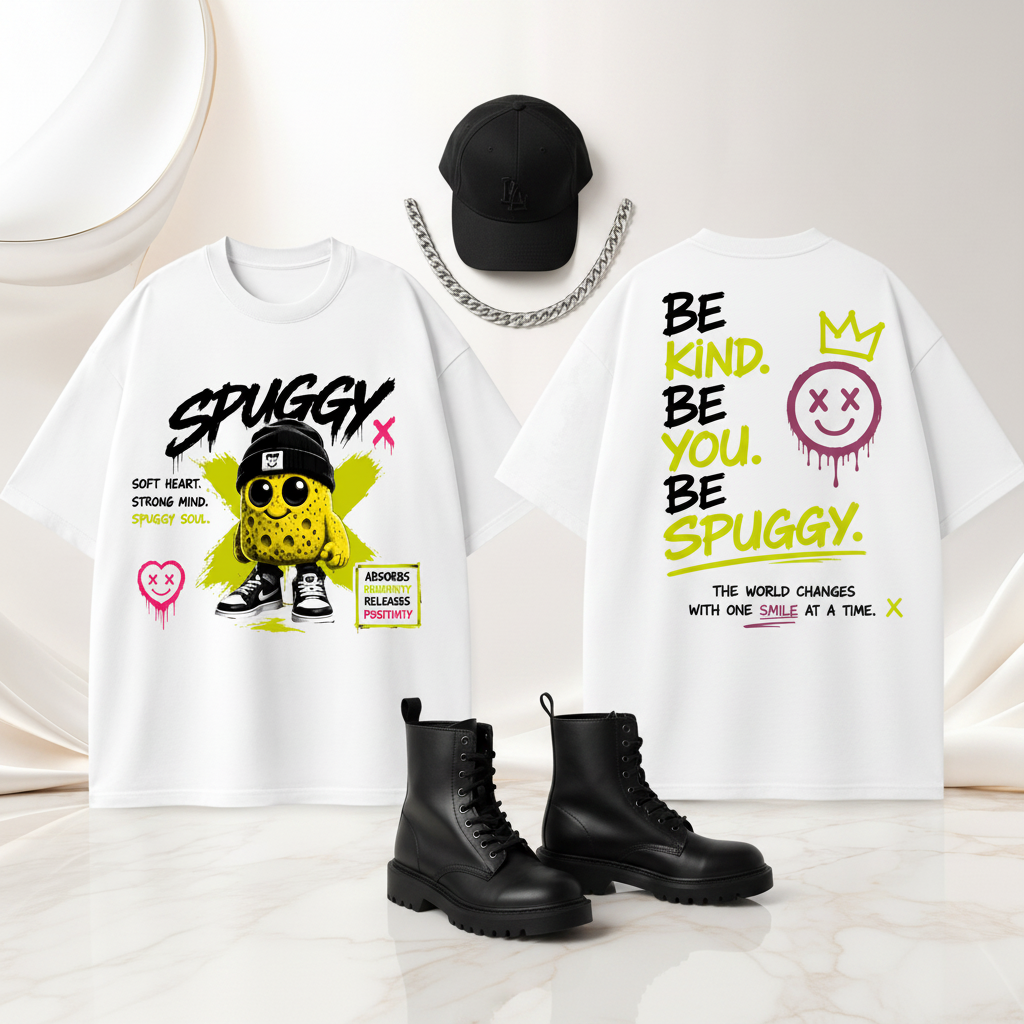 Spuggy White #05 Flat Lay